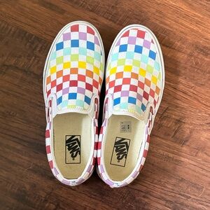 VANS Multicolor Checkered Slip-On Sneakers